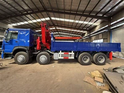Howo 371 Crane montado em caminhões